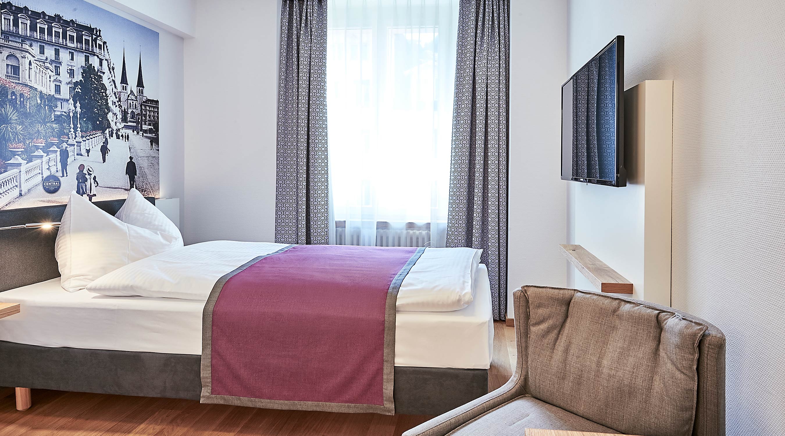 Hotel Central Luzern ZIMMER Einzelzimmer COSY 01